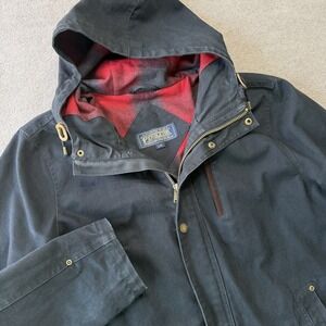 Pendleton Hooded Timer Cruiser Coat Black Size Large